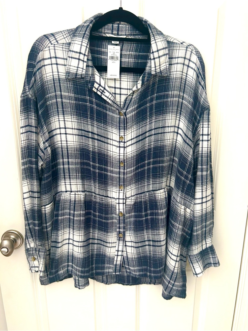 NWT Abercrombie &Fitch oversized flannel